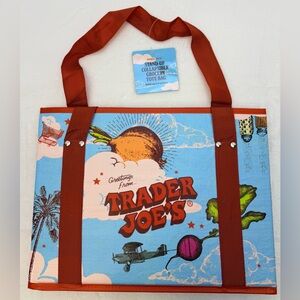 Trader Joe's Collapsable Stand-Up Reusable Grocery Tote Bag